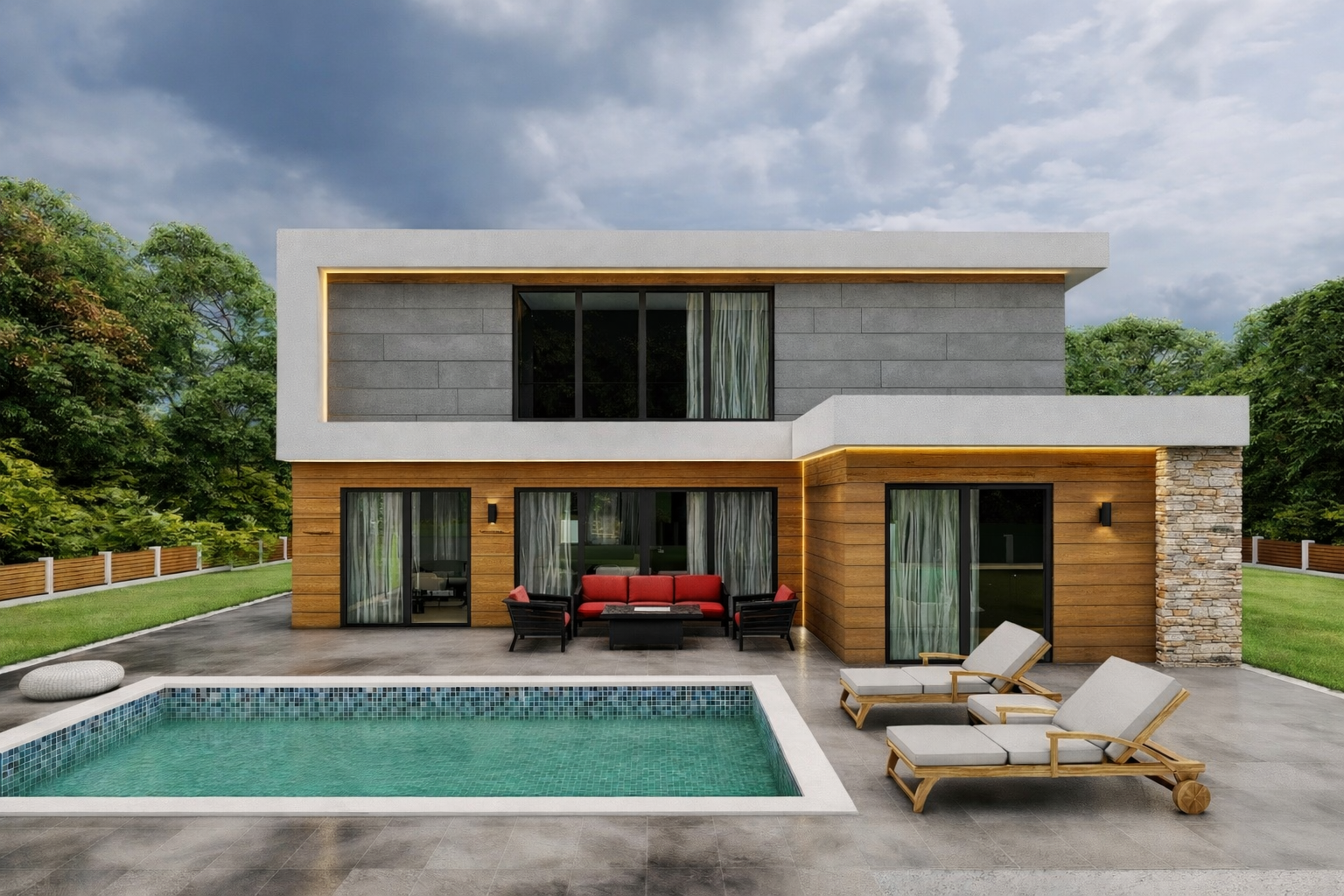 176 m² İki Katlı Çelik Villa