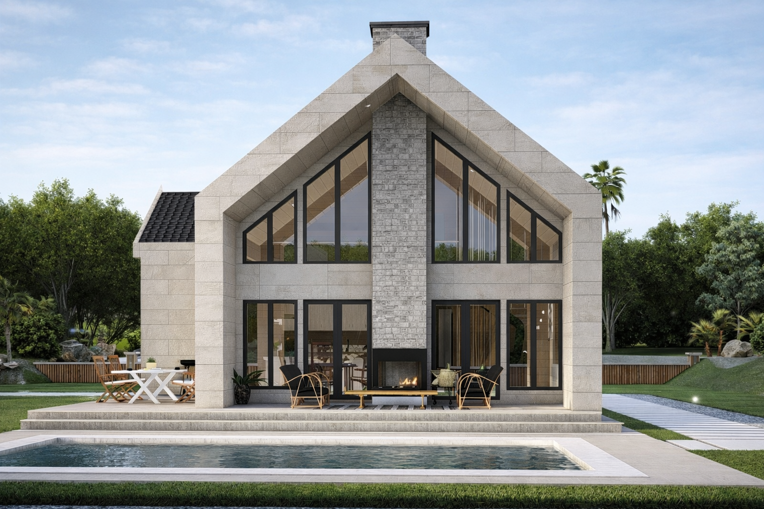 216 m² İki Katlı Çelik Villa