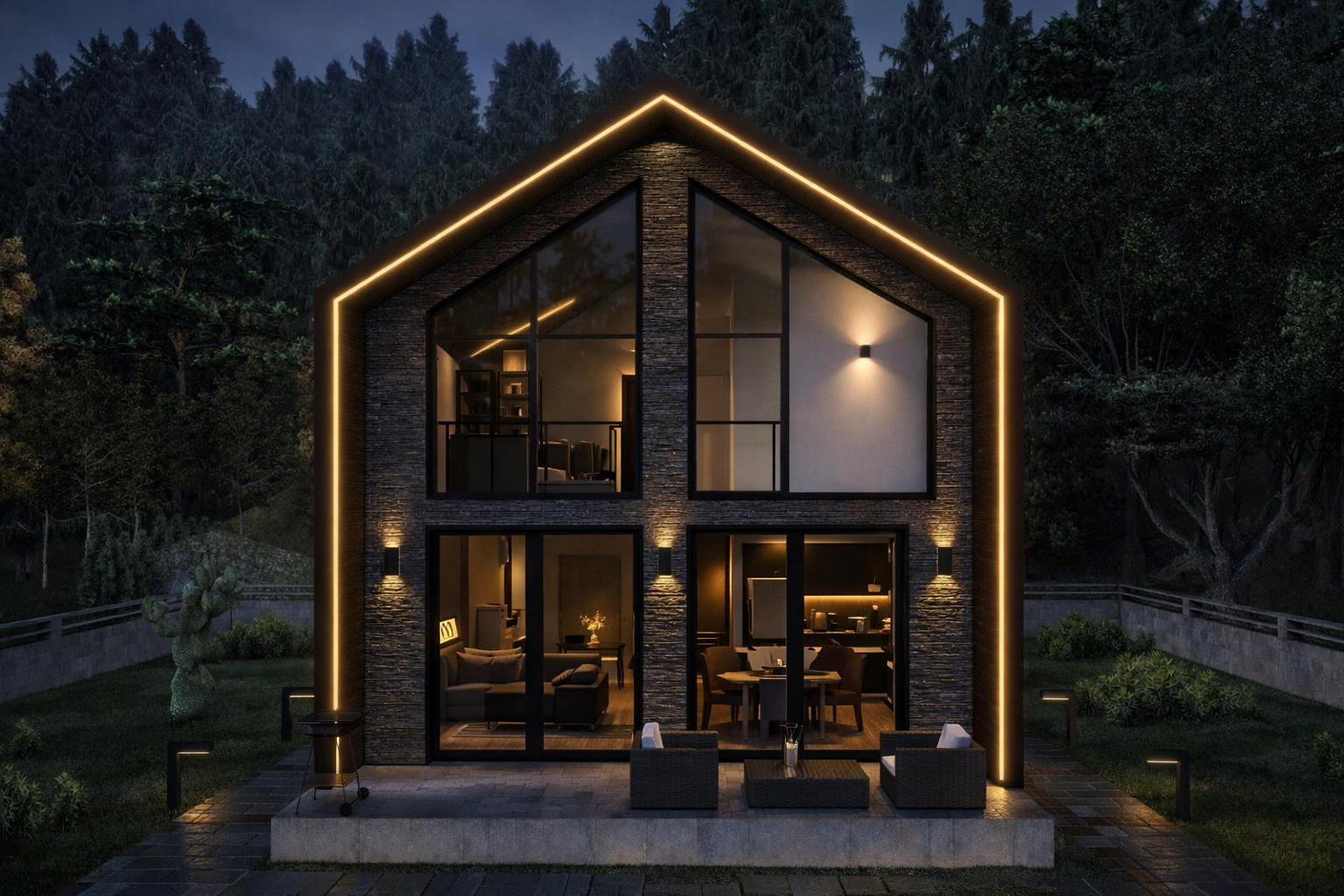 210 m² İki Katlı Çelik Villa